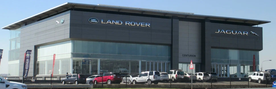 Jaguar Land Rover dealership exterior identity